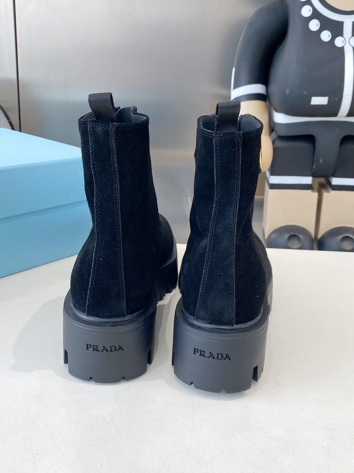 PRA classic slip-on boots black suede 479023