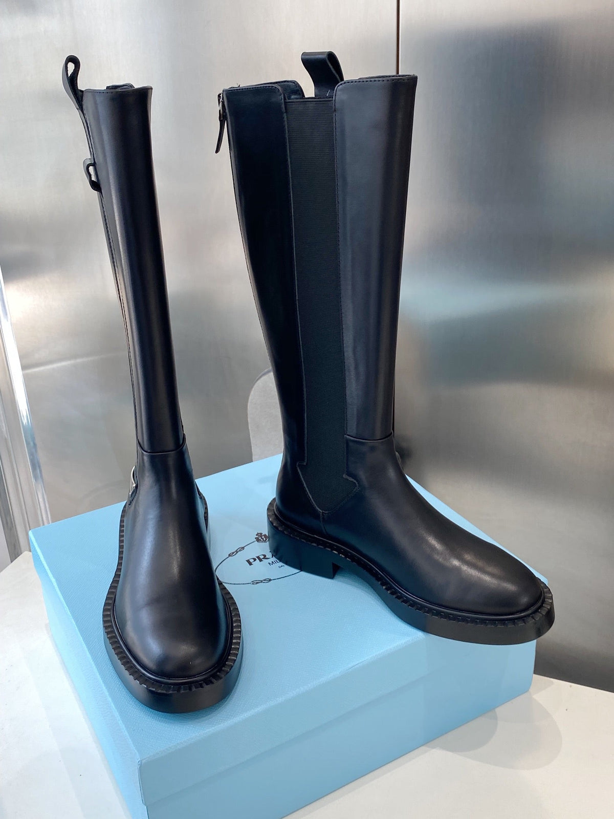 PRA high boots black cowhide 479030
