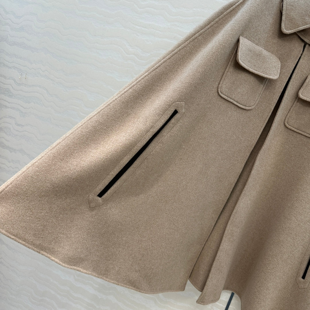 LP 25 Gilda Cape Light Beige Cashmere Wool 314023