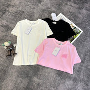 Celine 2026 T-Shirt Black Pink White Cotton 359113