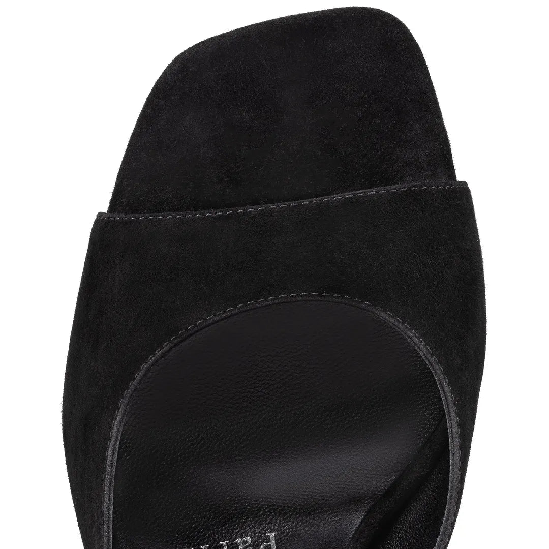 CL 26ss Square-toed High Heel Mules 85 Suede