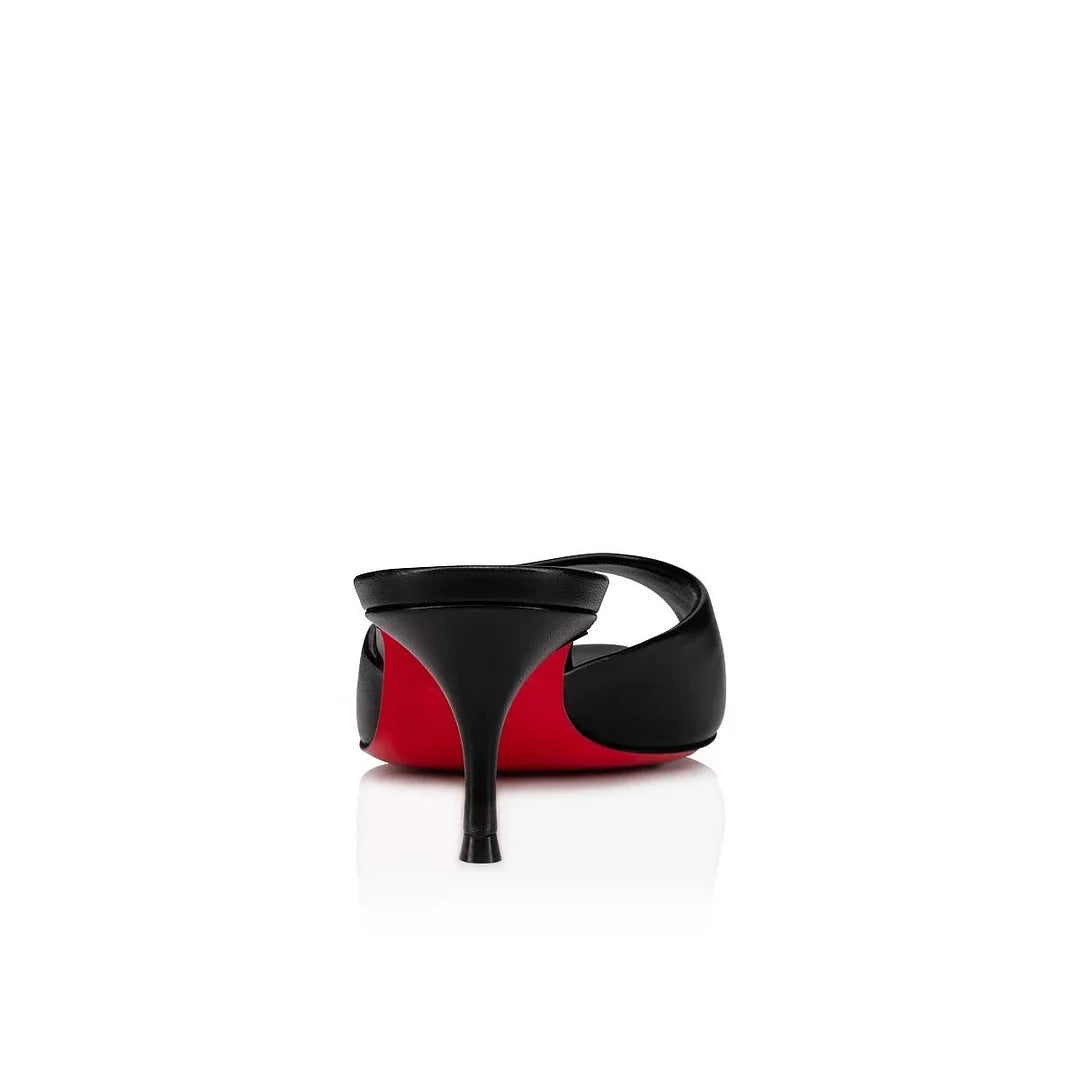 CL 26ss High Heel Mules 55 Black Sheepskin