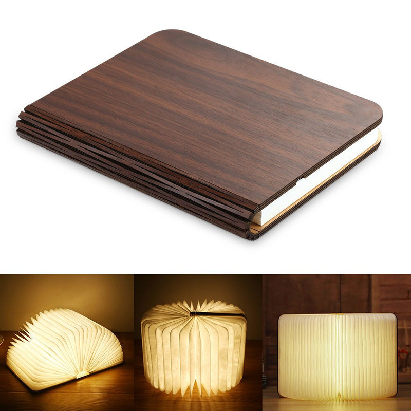 Wireless wooden reading lamp
