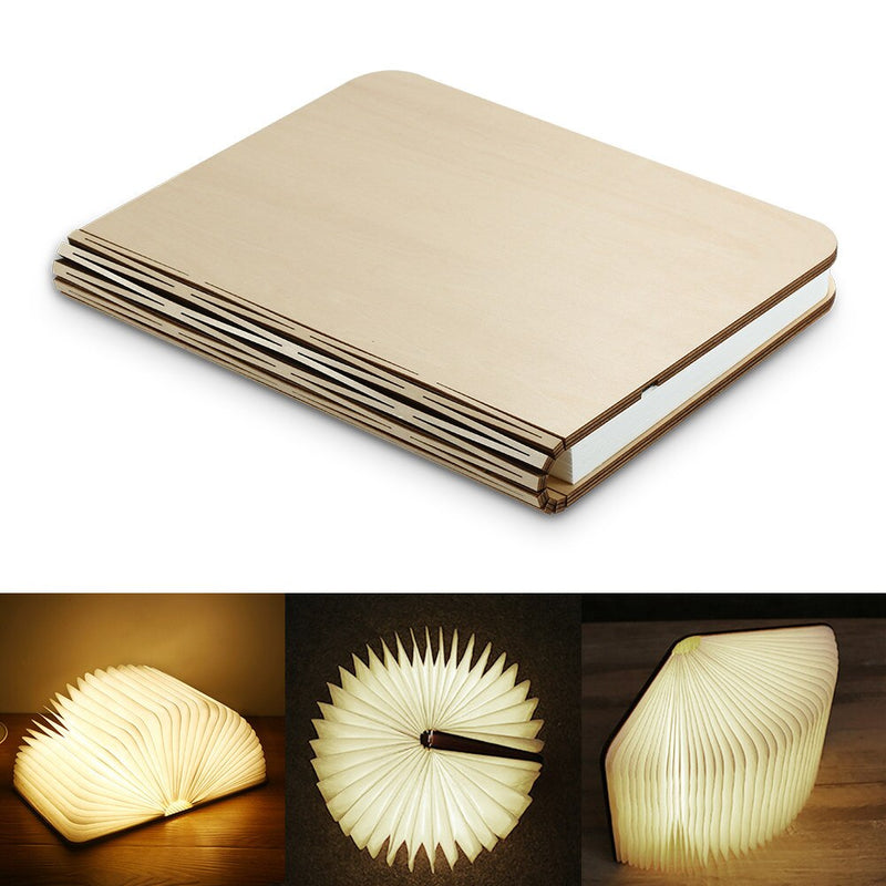 Wireless wooden reading lamp