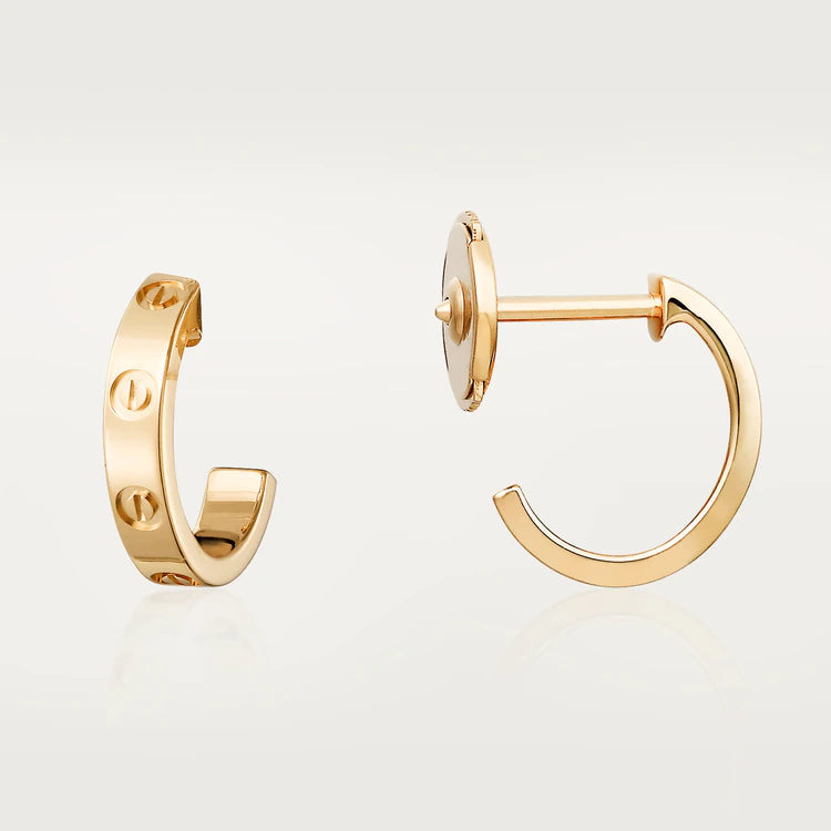 LOVE EARRINGS 2.65MM PINK GOLD