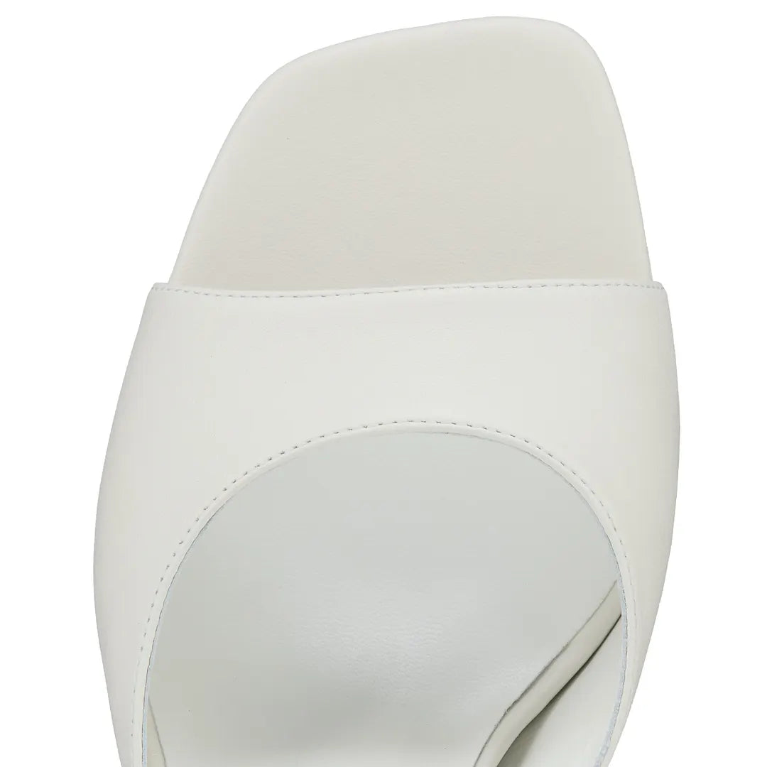 CL 26ss Square Toe Heels Sandals 85 Leather