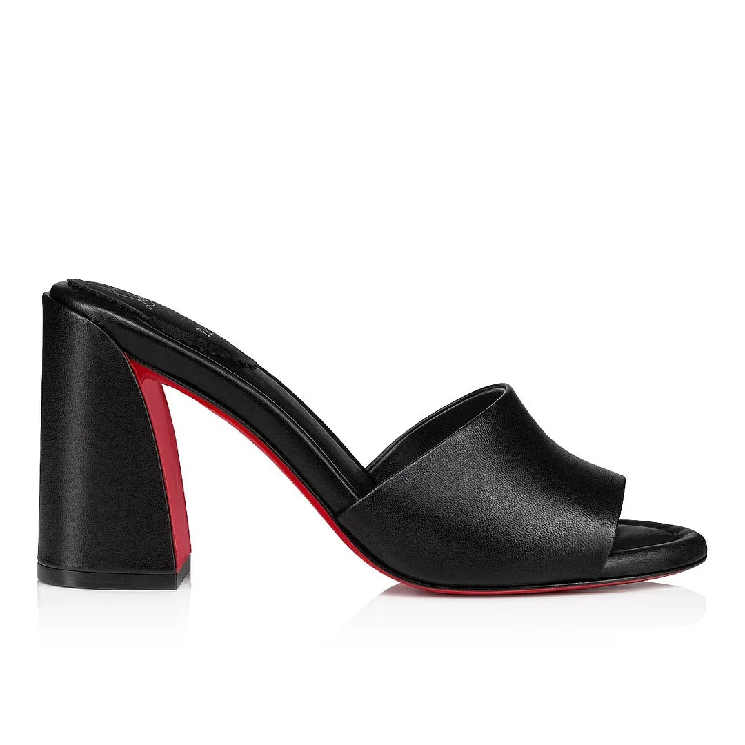 CL 26ss Square High Heel Mules 85 Sheepskin