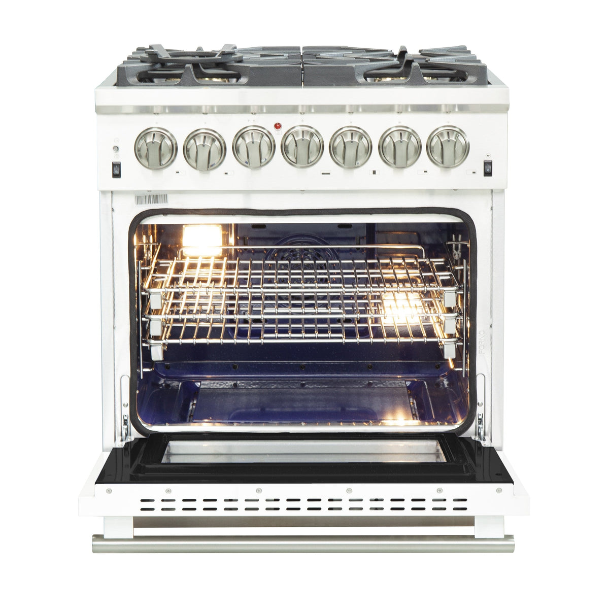Forno FFSGS6187-30 30″ Capriasca Gas Range with 240 Volt Electric Oven