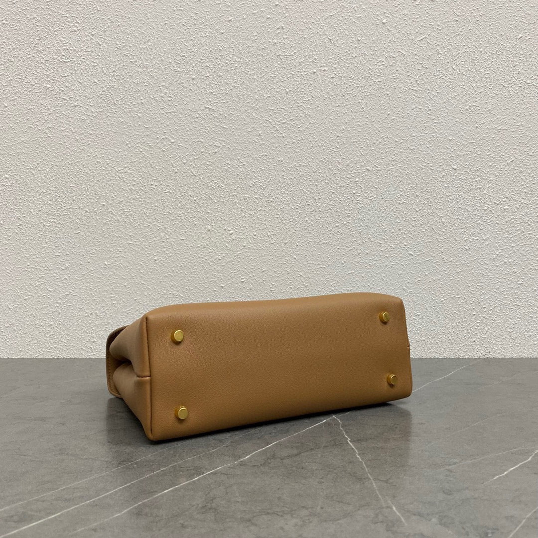 celin medium nino 25cm brown calfskin gold hardware