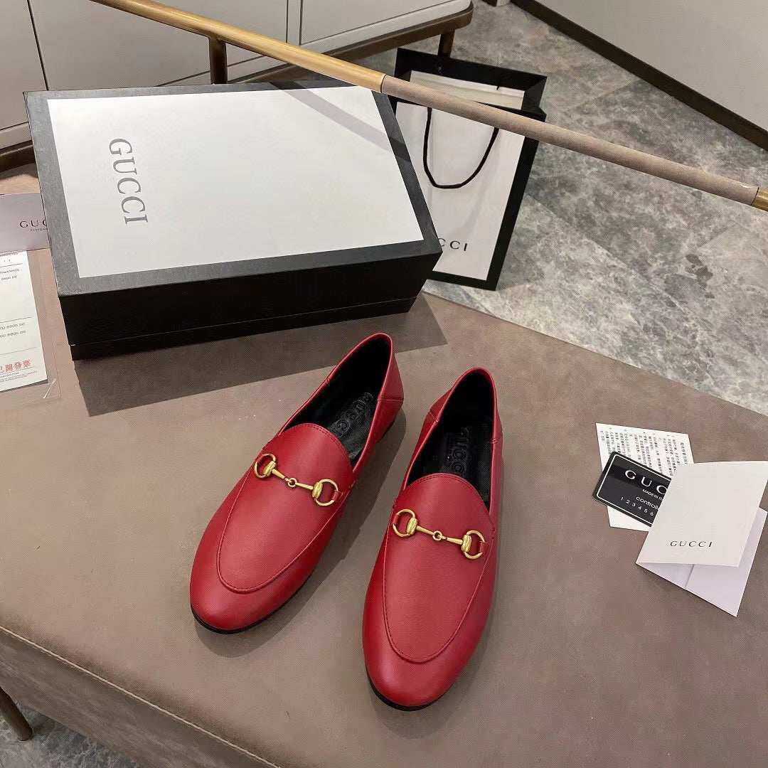 gg loafer dark red calfskin