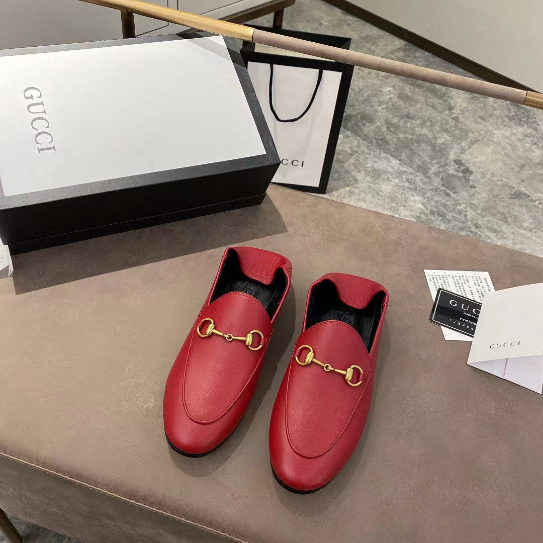 gg loafer dark red calfskin