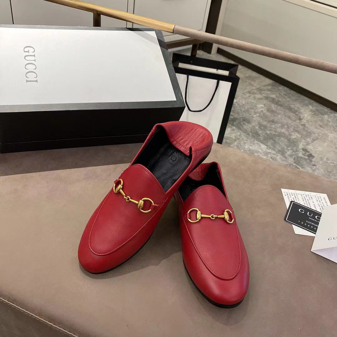 gg loafer dark red calfskin