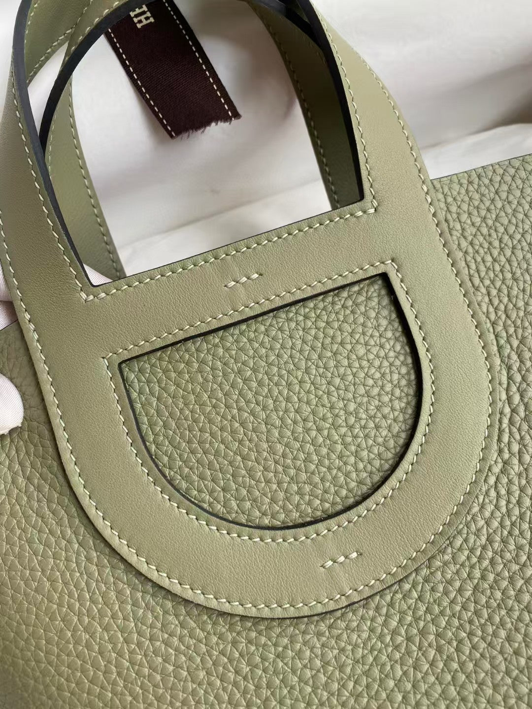 HM In-the-loop 18 Bag Green Calfskin