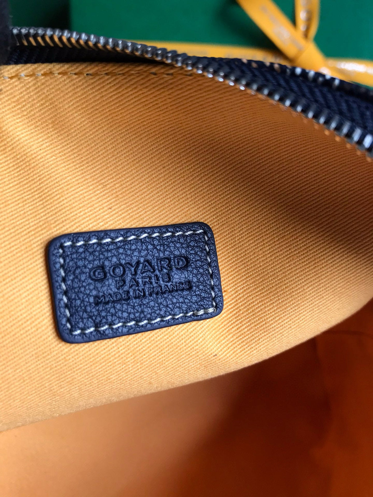 Goyard Vendome Cosmetic Pouch Navy Blue Cotton