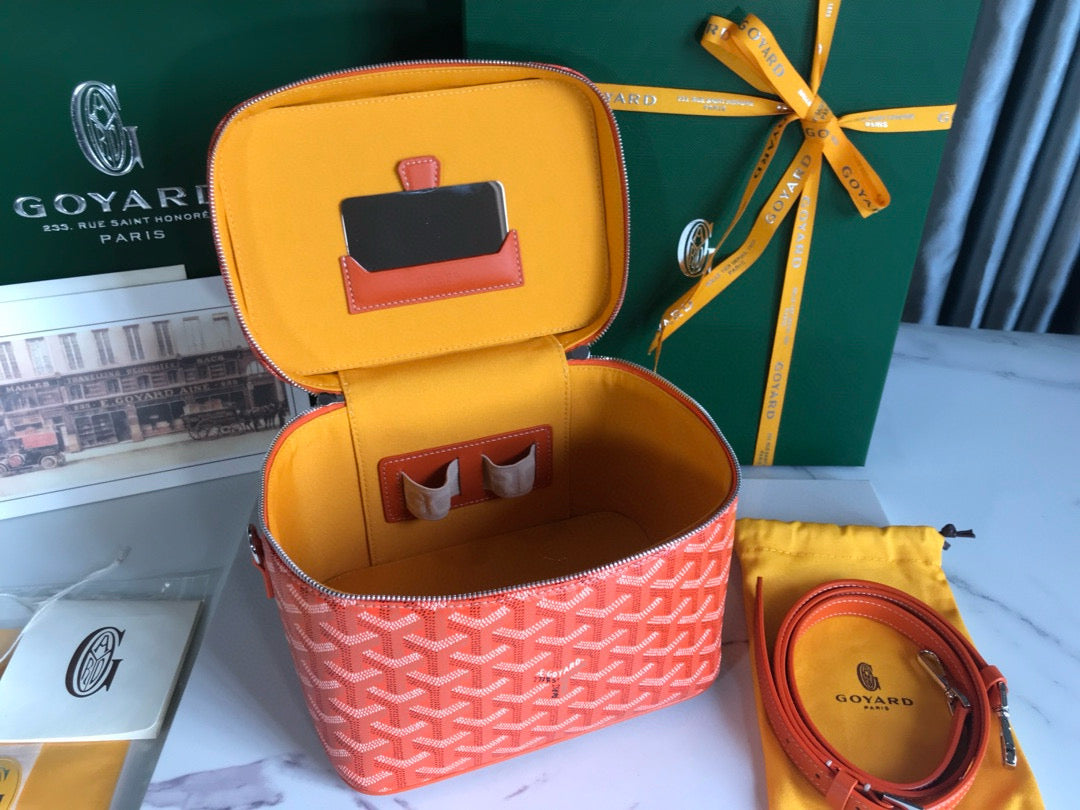 Goyard Muse Vanity Case Orange Leather 52