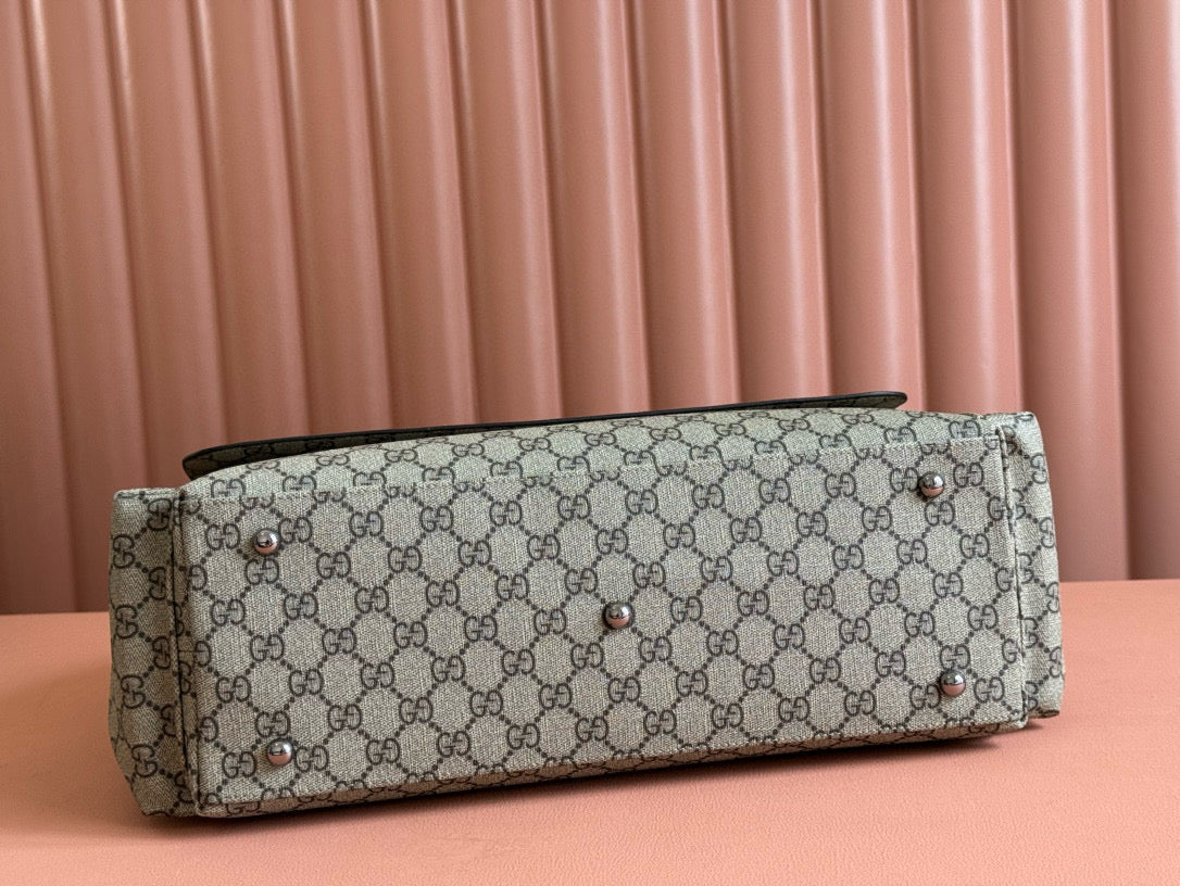GC Large Changing Bag Beige Ebony Monogram  Canvas