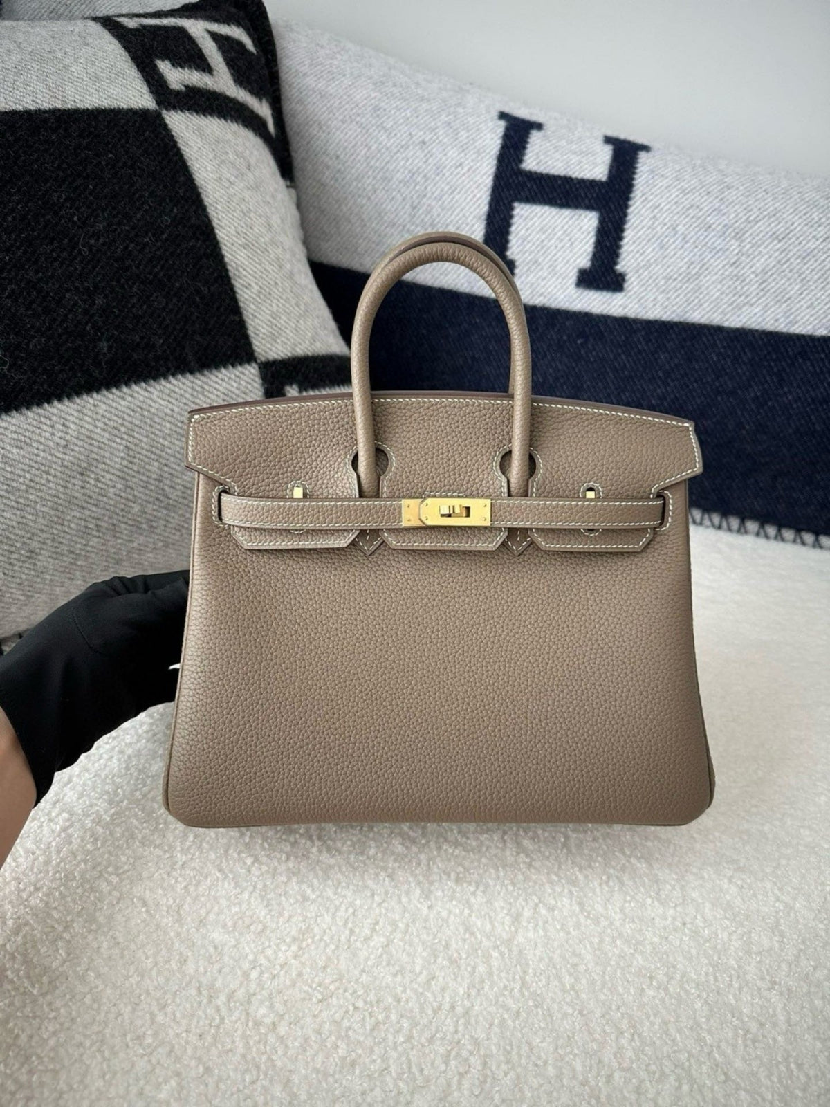 HM BIRKIN 25CM BROWN TOGO LEATHER GOLD HARDWARE ( Premium version )