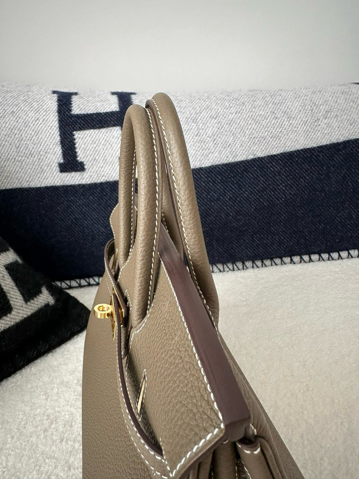 HM BIRKIN 25CM BROWN TOGO LEATHER GOLD HARDWARE ( Premium version )