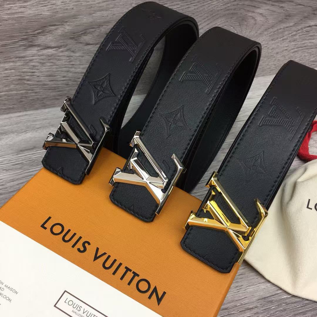 Louis Vuitton Belt Black Calfskin