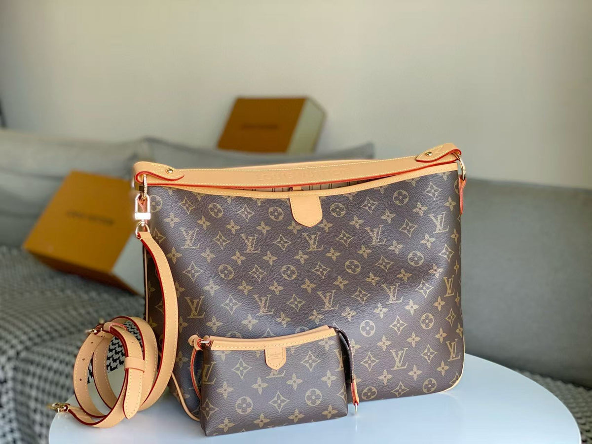 LV Monogram Bag 46cm Brown Beige Cowhide