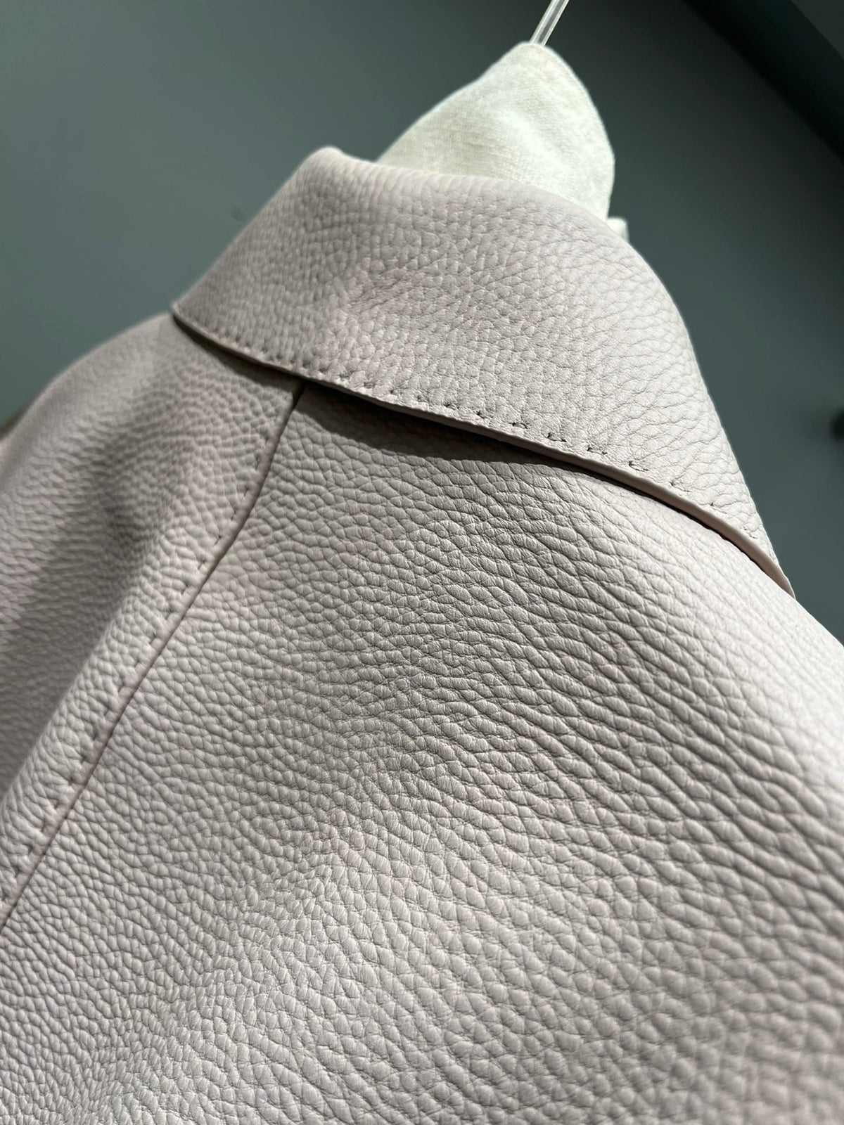 Fendi 25 Leather Jacket Light Camel 0019