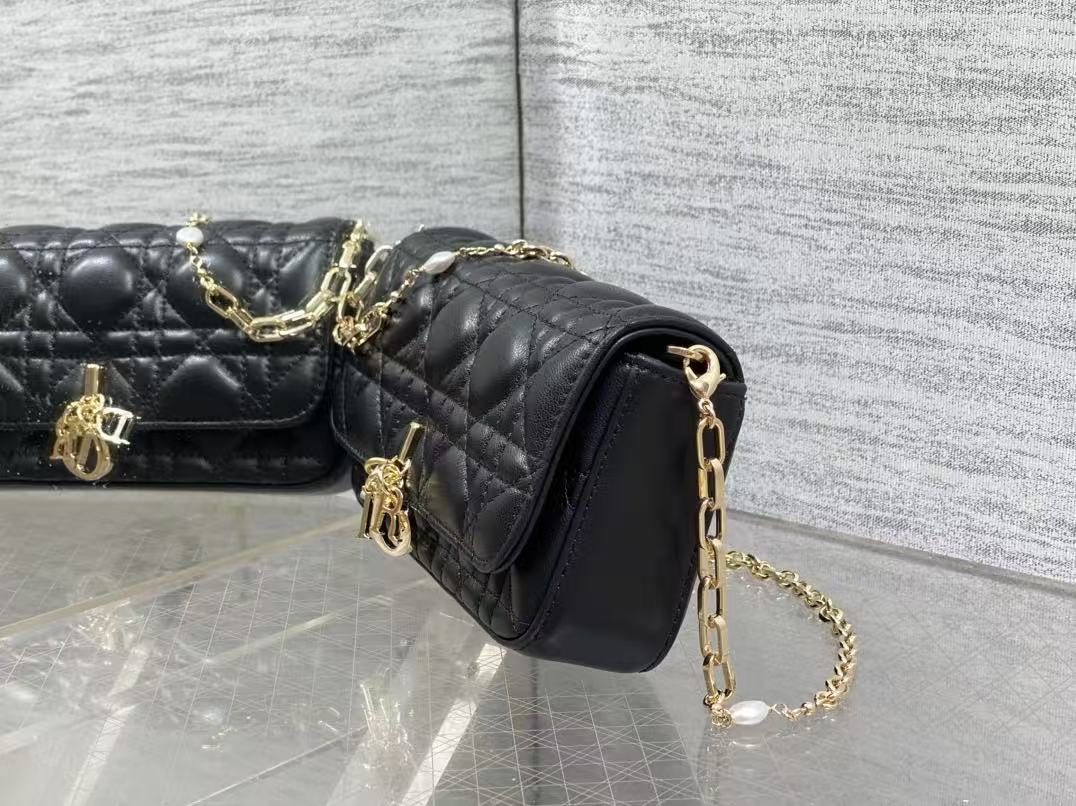 CD 2025 My Dior Bag Black Lambskin