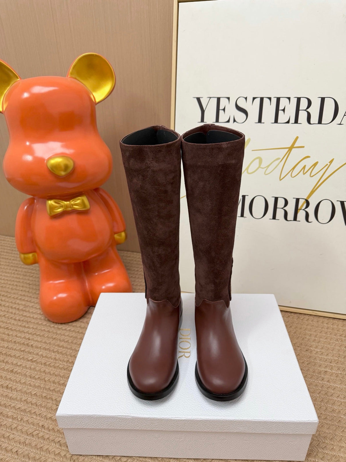 Dior 2026 Knee-High Boots Suede Leather 955993