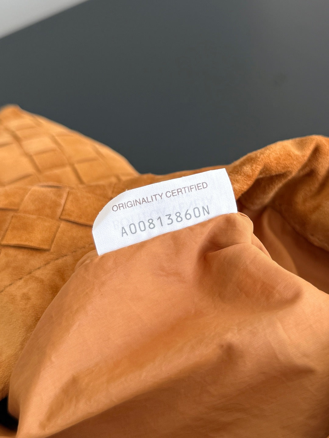 Bottega Veneta 2025 Dustbag Intrecciato Brown Suede