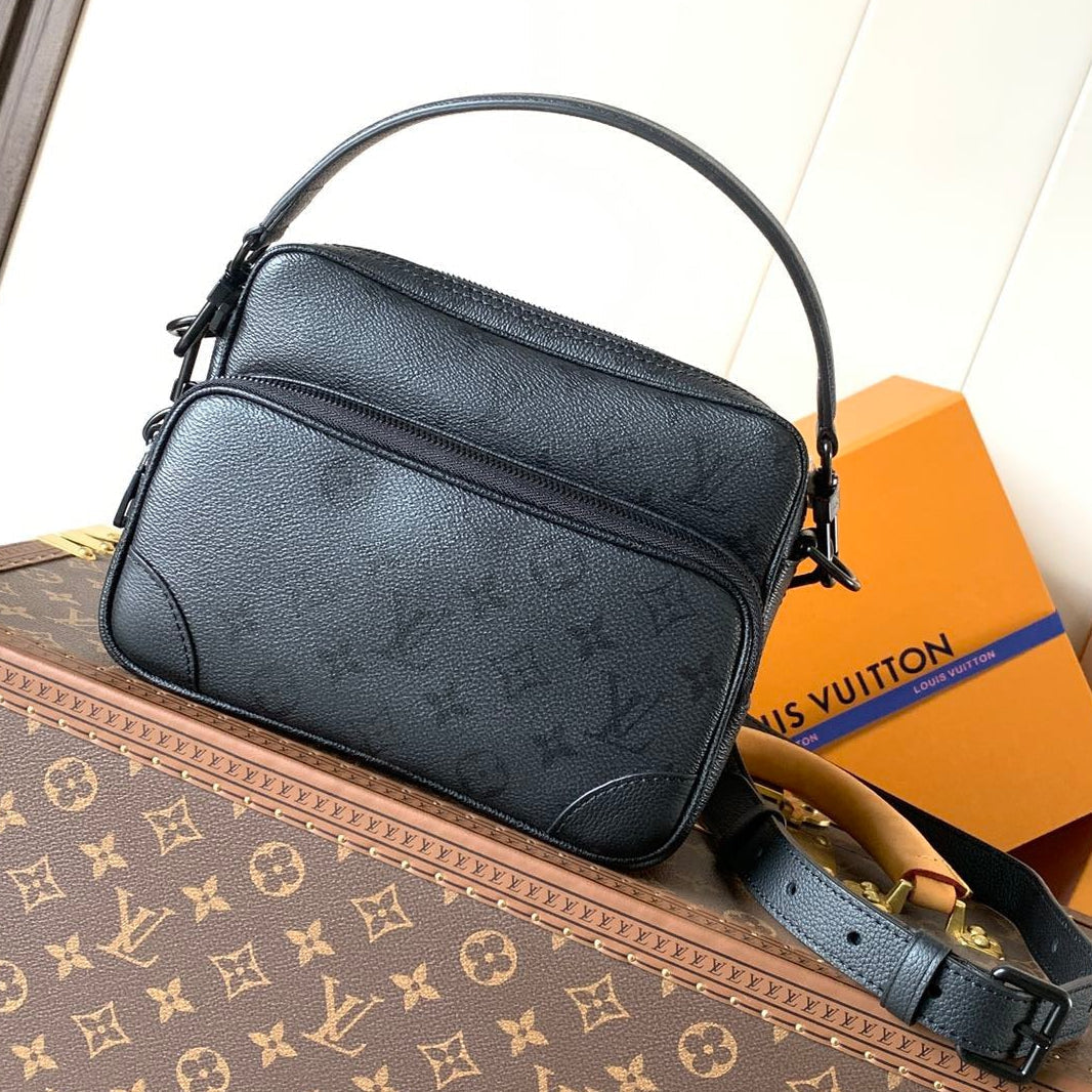 LV 2026 Nil Cross-body Bag Black Monogram Midnight Coated Canvas Leather