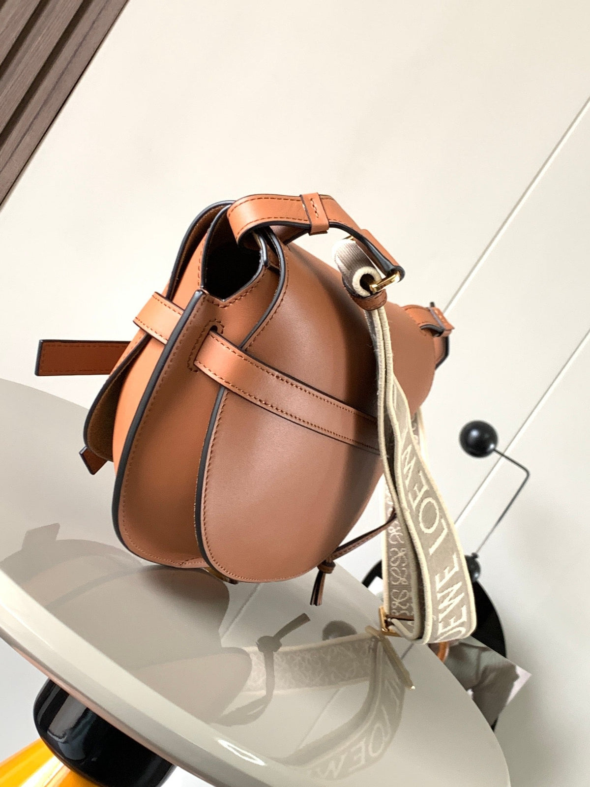 Loewe 2026 Gate Dual Bag 28cm Brown Calfskin