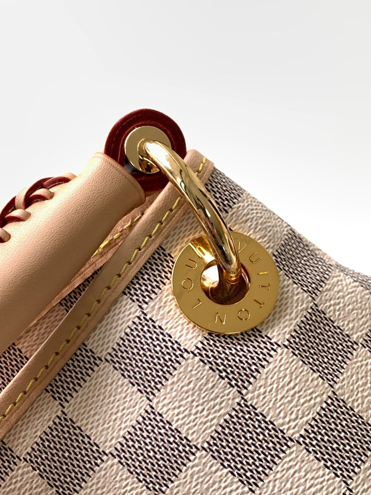 LV 2026 Artsy Bag 46cm Grey Cream Damier Azur Canvas