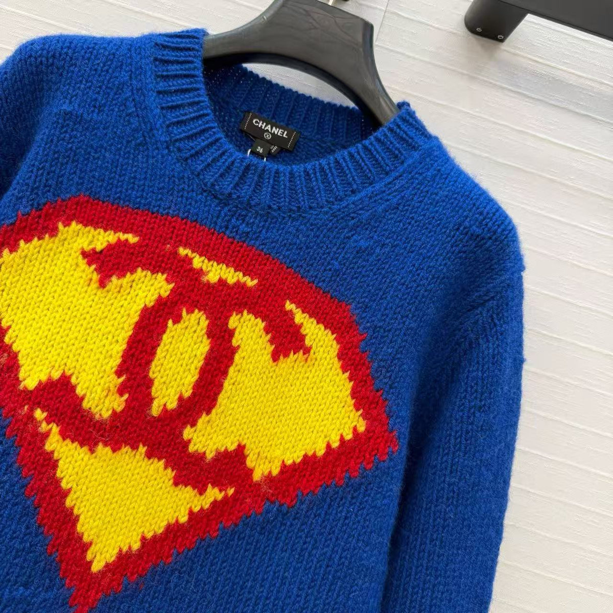 Chanel 2026 Sweater Blue Red Yellow Cashmere