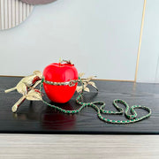 Chanel 2026 Minaudiere Apple Bag Red Lacquered Metal And Glass Enamel