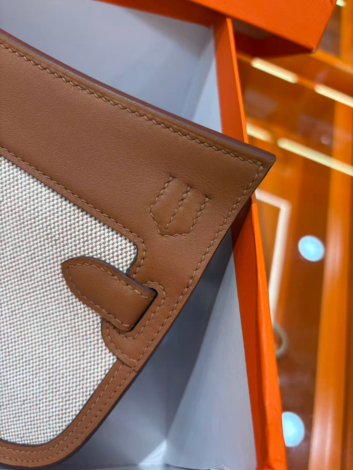 Hermes 2026 Toile Mini Jypsiere Bag 23cm Leather Canvas