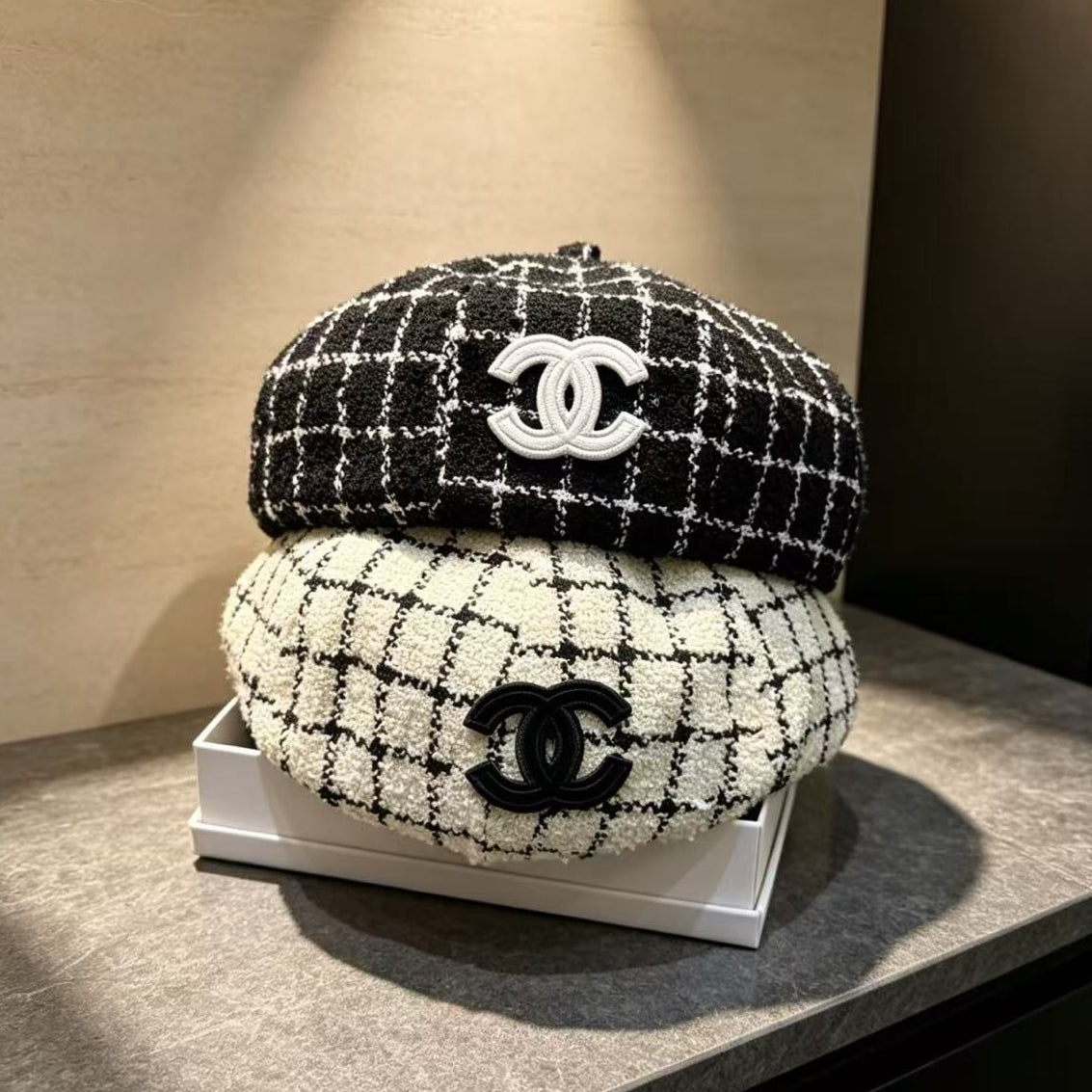 Chanel 2026 Beret Hat Tweed