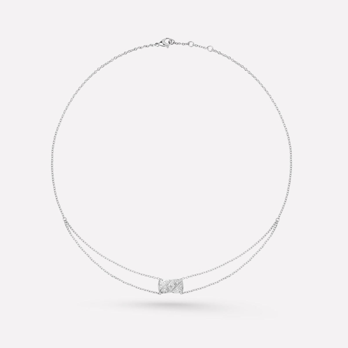 CRUSH SILVER DIAMOND NECKLACE