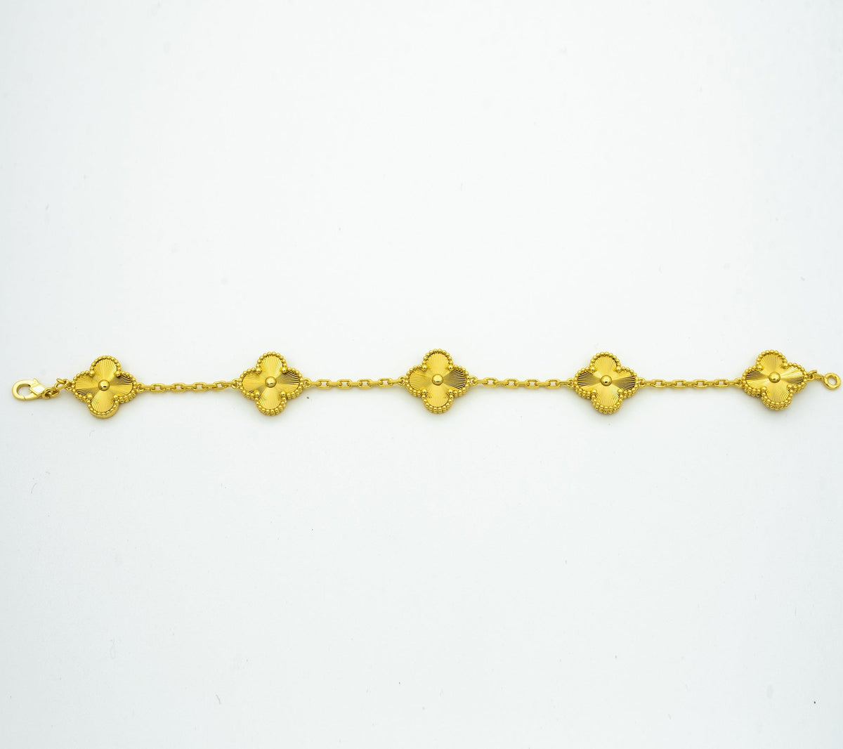 CLOVER GOLD BRACELET 5 MOTIF