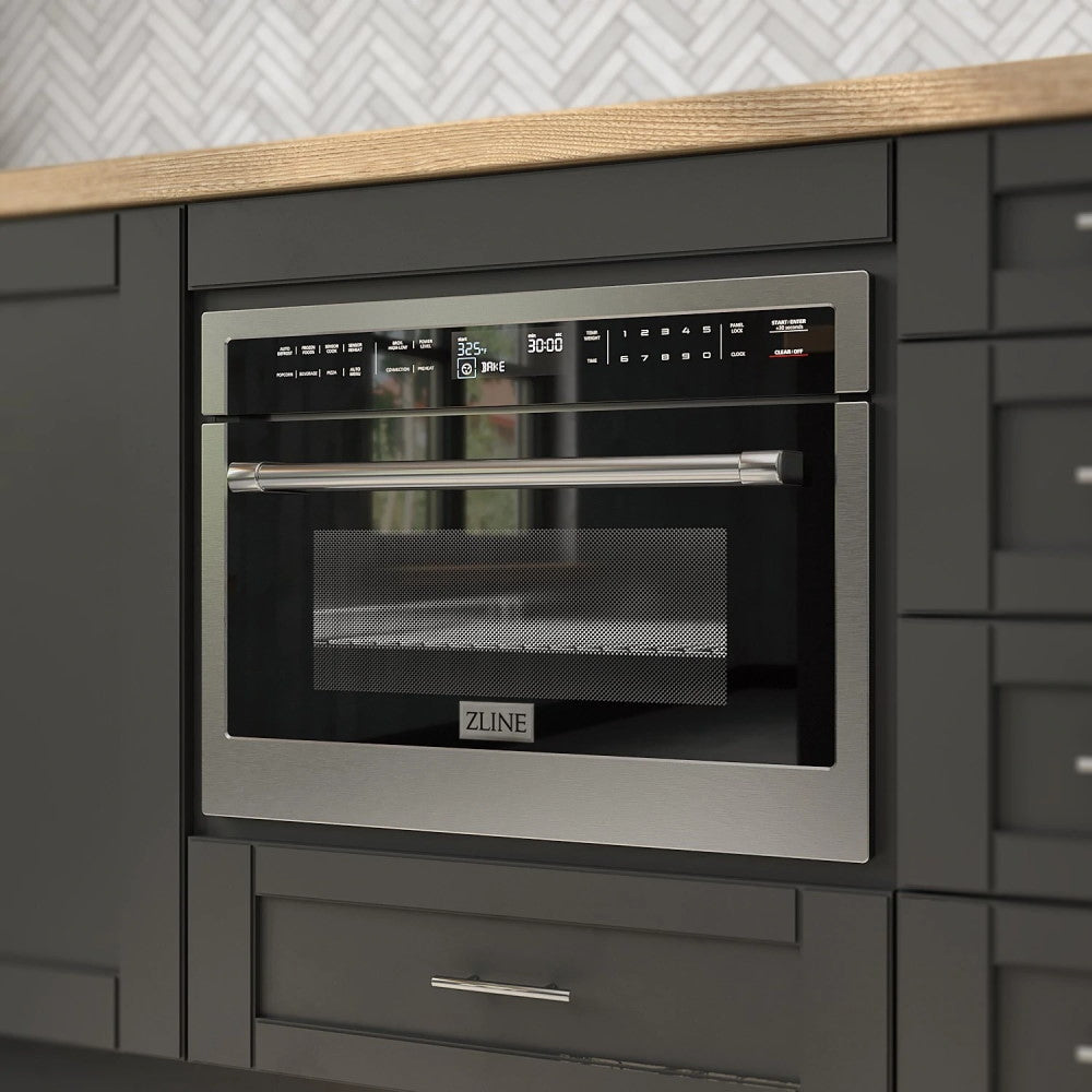 ZLINE 24" Built-in Convection Microwave Oven in Stainless Steel with Speed and Sensor Cooking (MWO-24)