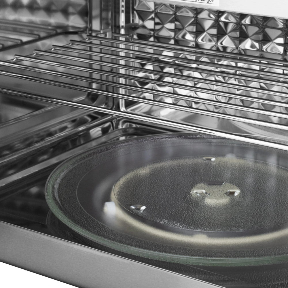 ZLINE Over the Range Convection Microwave Oven in Stainless Steel with Traditional Handle and Sensor Cooking (MWO-OTR-H)