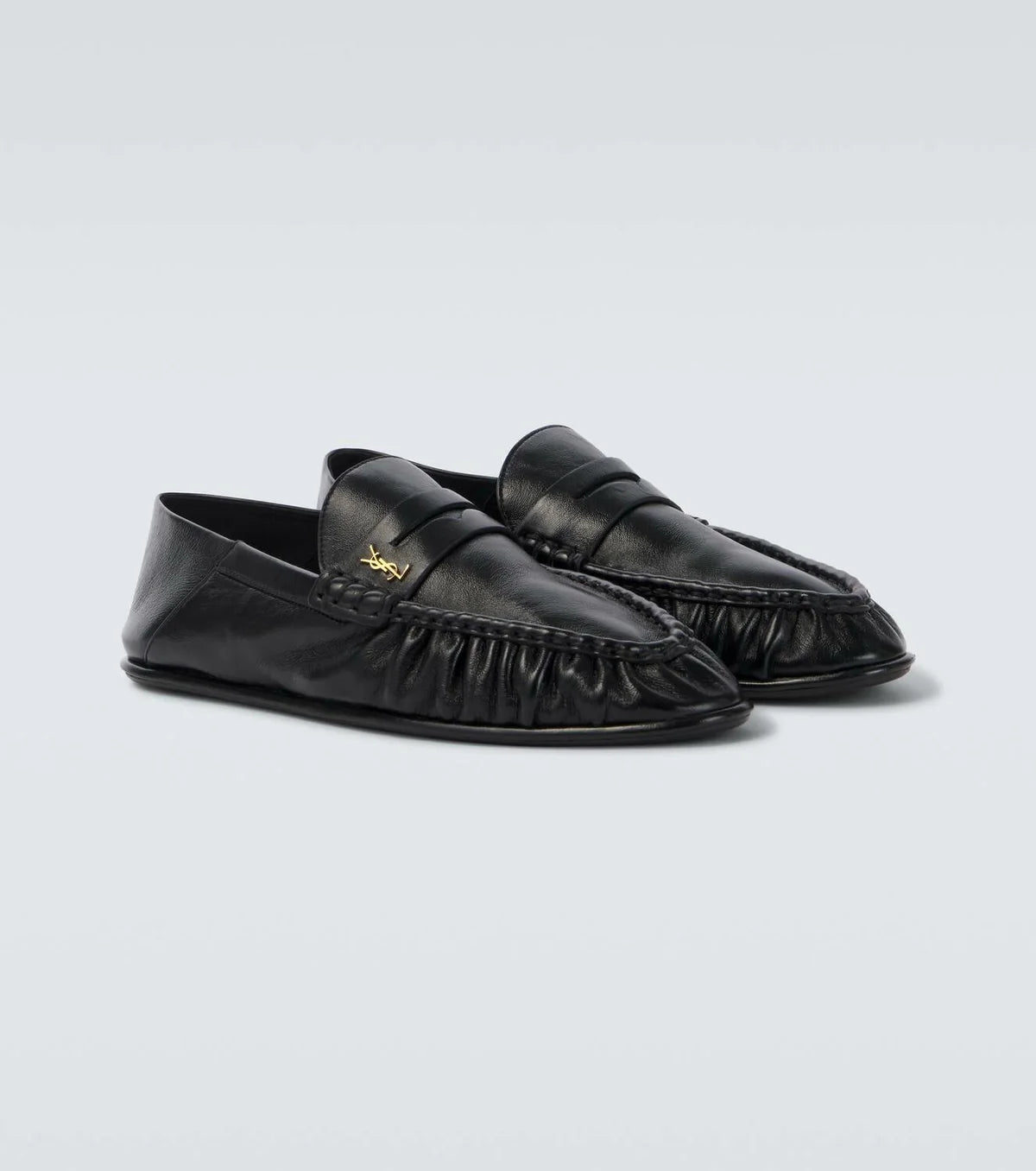 YSL Loafer Black Leather