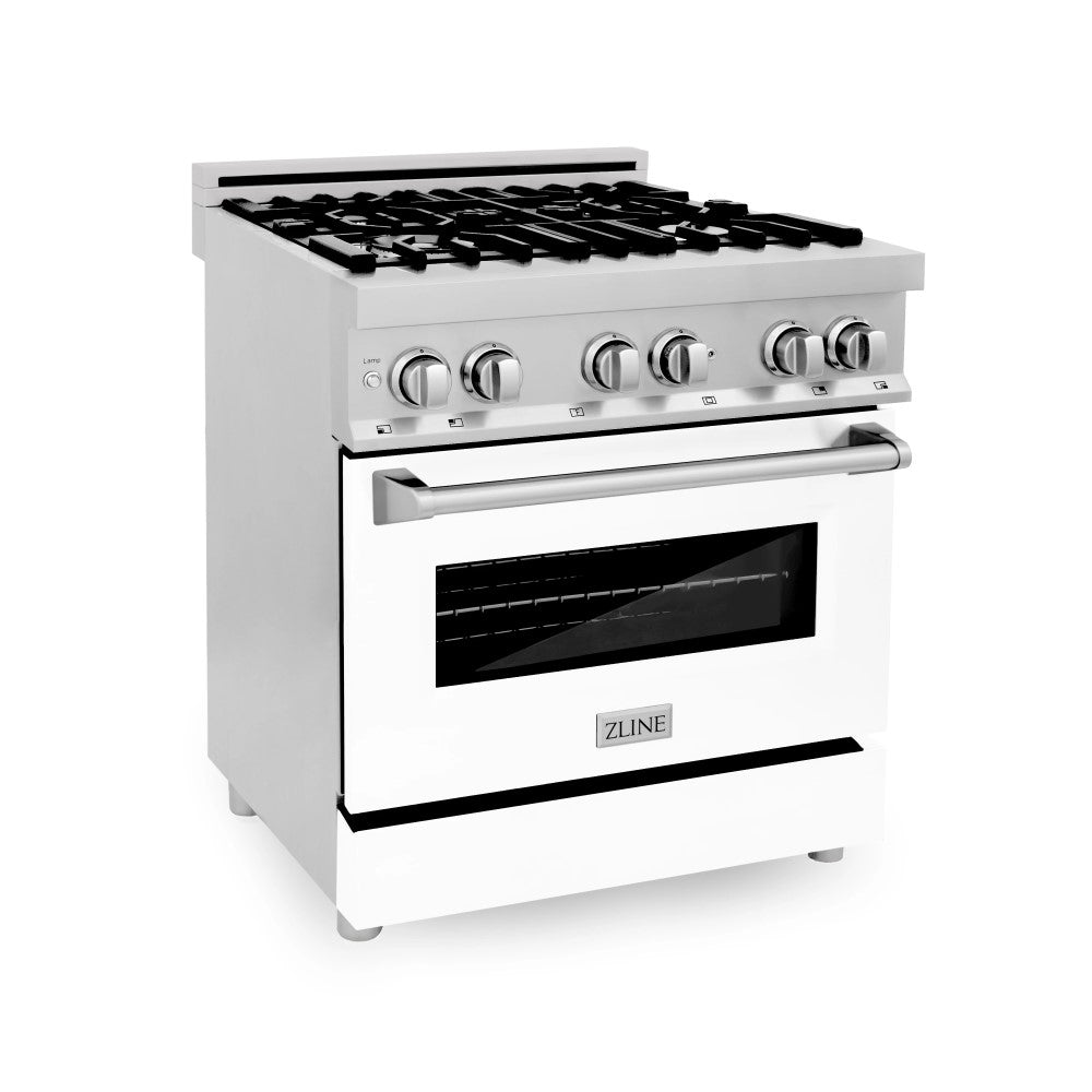 ZLINE 30" 4.0 cu. ft. Dual Fuel Range with Gas Stove and Electric Oven