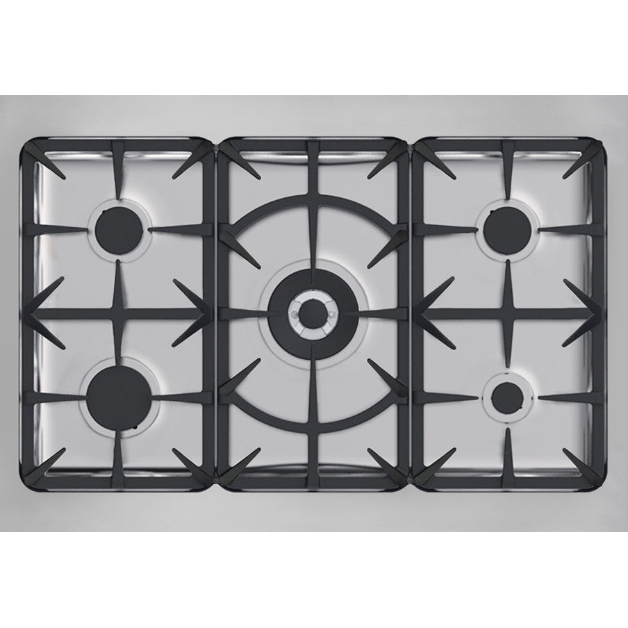 Superiore RL361GPS_S_  LA CUCINA 36” Panorama Stainless Steel Gas Range with 5 Burners and Convection Oven