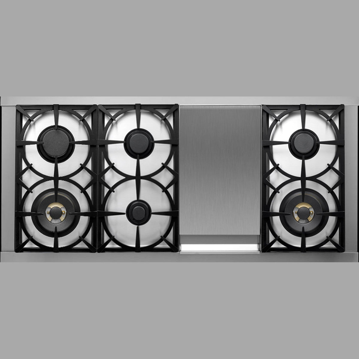 Superiore RN482GPS_S_ NEXT 48” Panorama Stainless Steel Range with 6 Burners, Griddle, and 2 Ovens