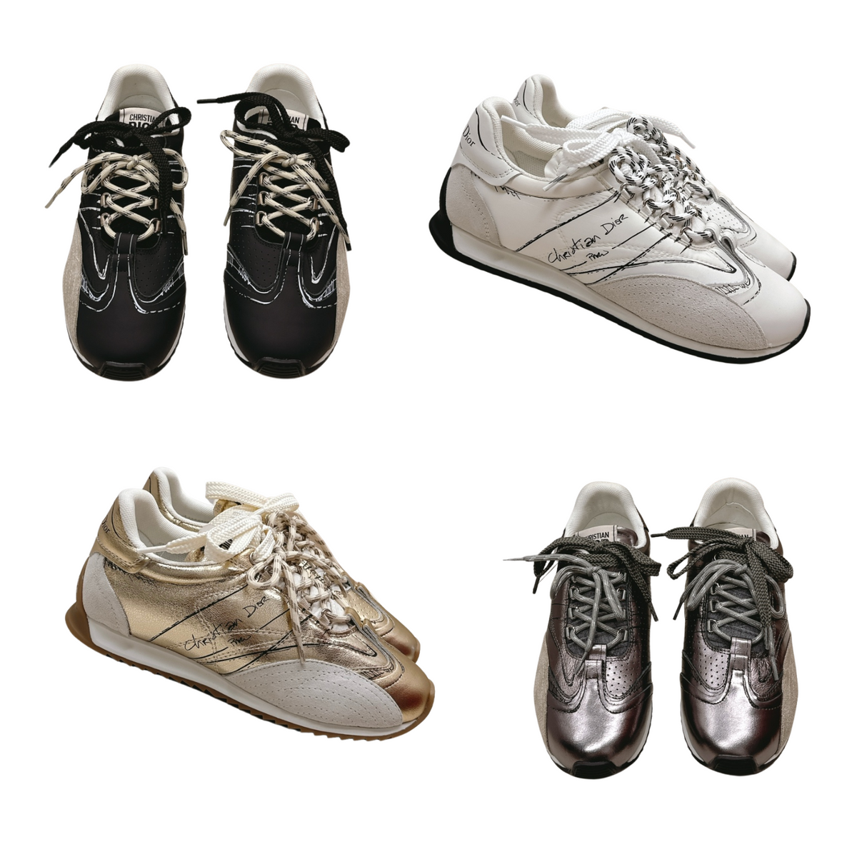 CD 25 Sketch Sneaker Calfskin with Suede 241609
