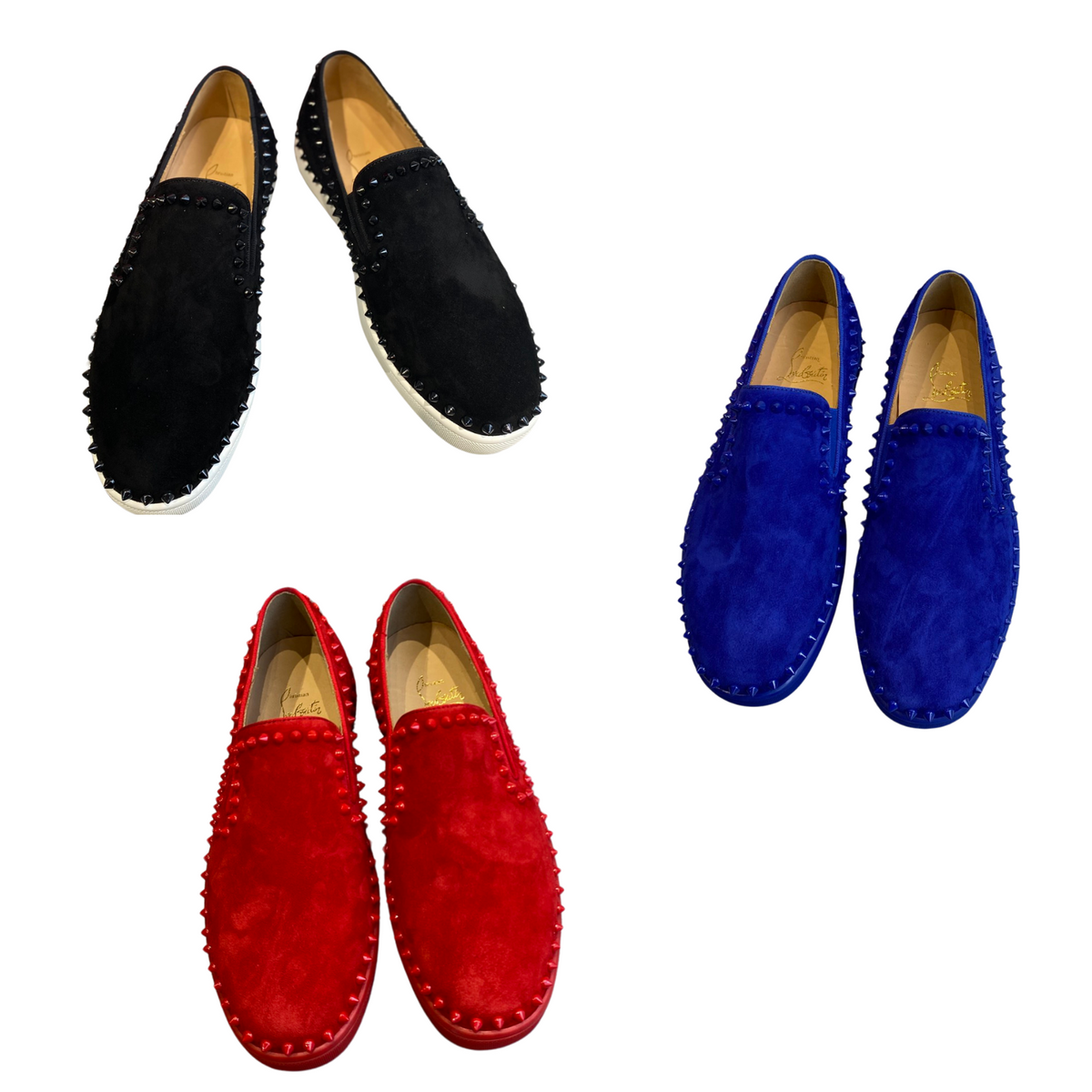 CL Loafers Suede and Spikes 242390