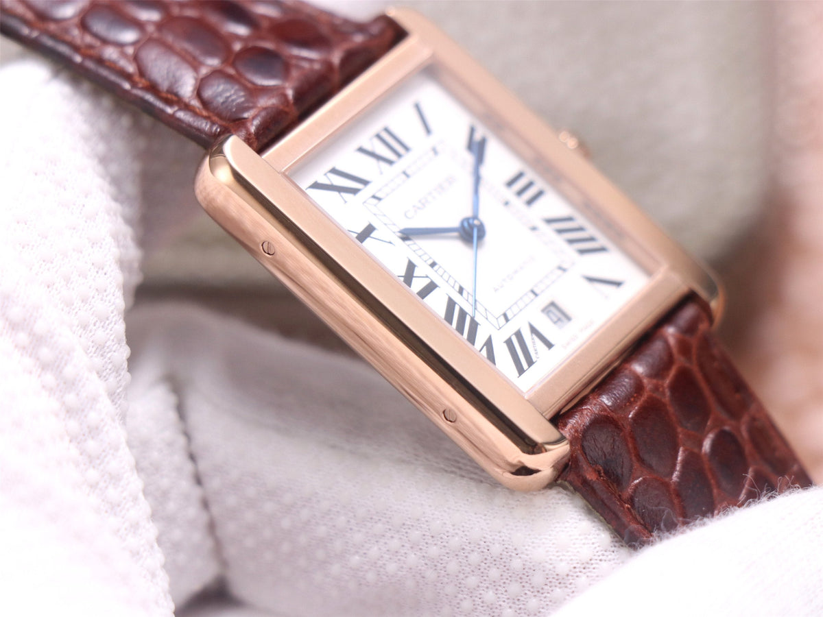 TANK SOLO XI W5200026 ROSE GOLD CASE BROWN LEATHER STRAP