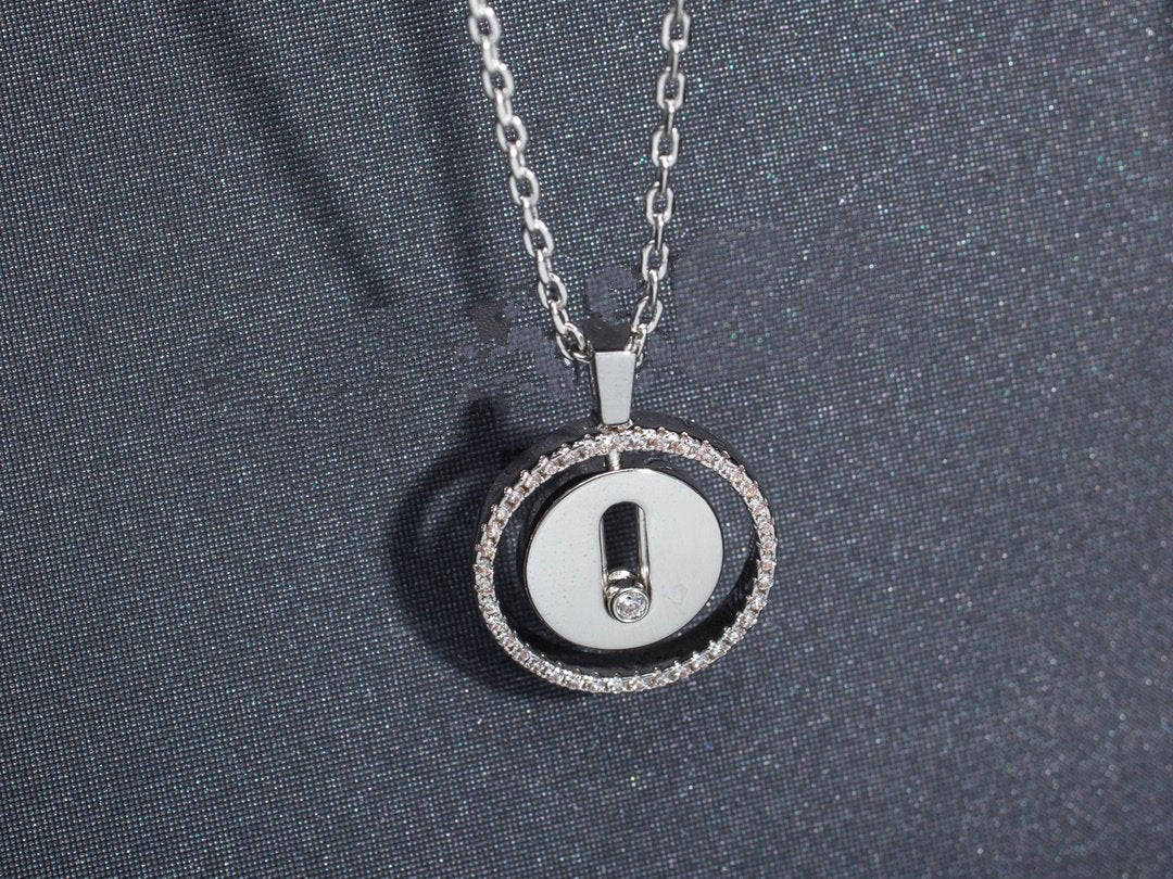 LUCKY MOVE PM NECKLACE SILVER DIAMOND