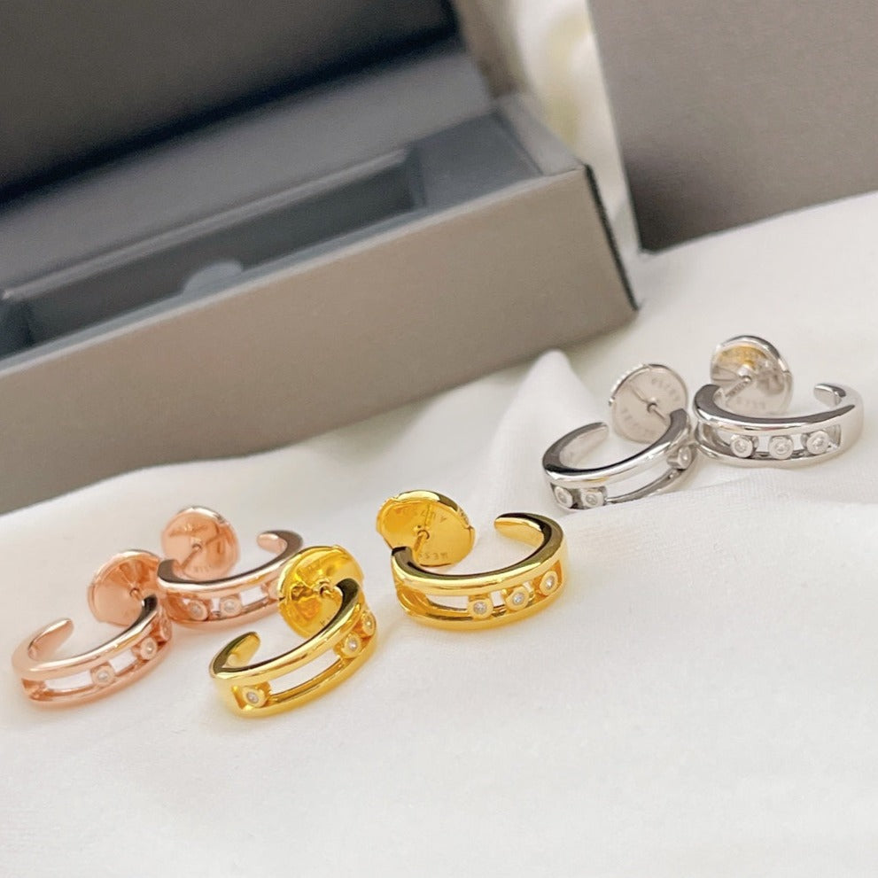 CREOLES MOVE CLASSIQUE DIAMOND EARRINGS