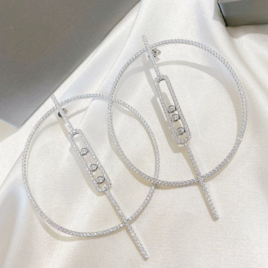 MOVE UNO EARRINGS DIAMOND
