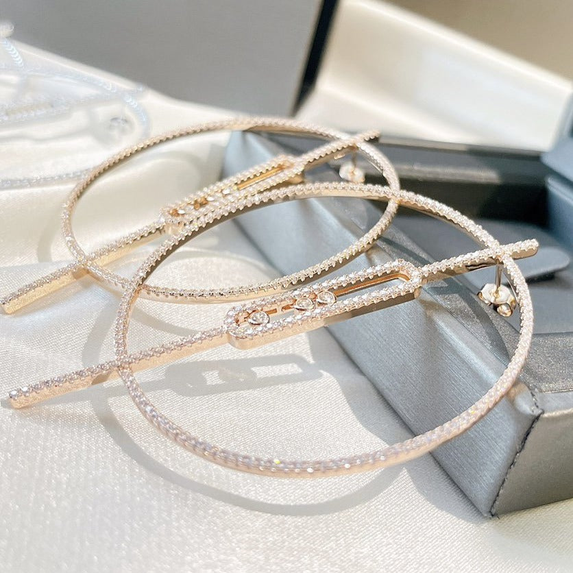 MOVE UNO EARRINGS DIAMOND